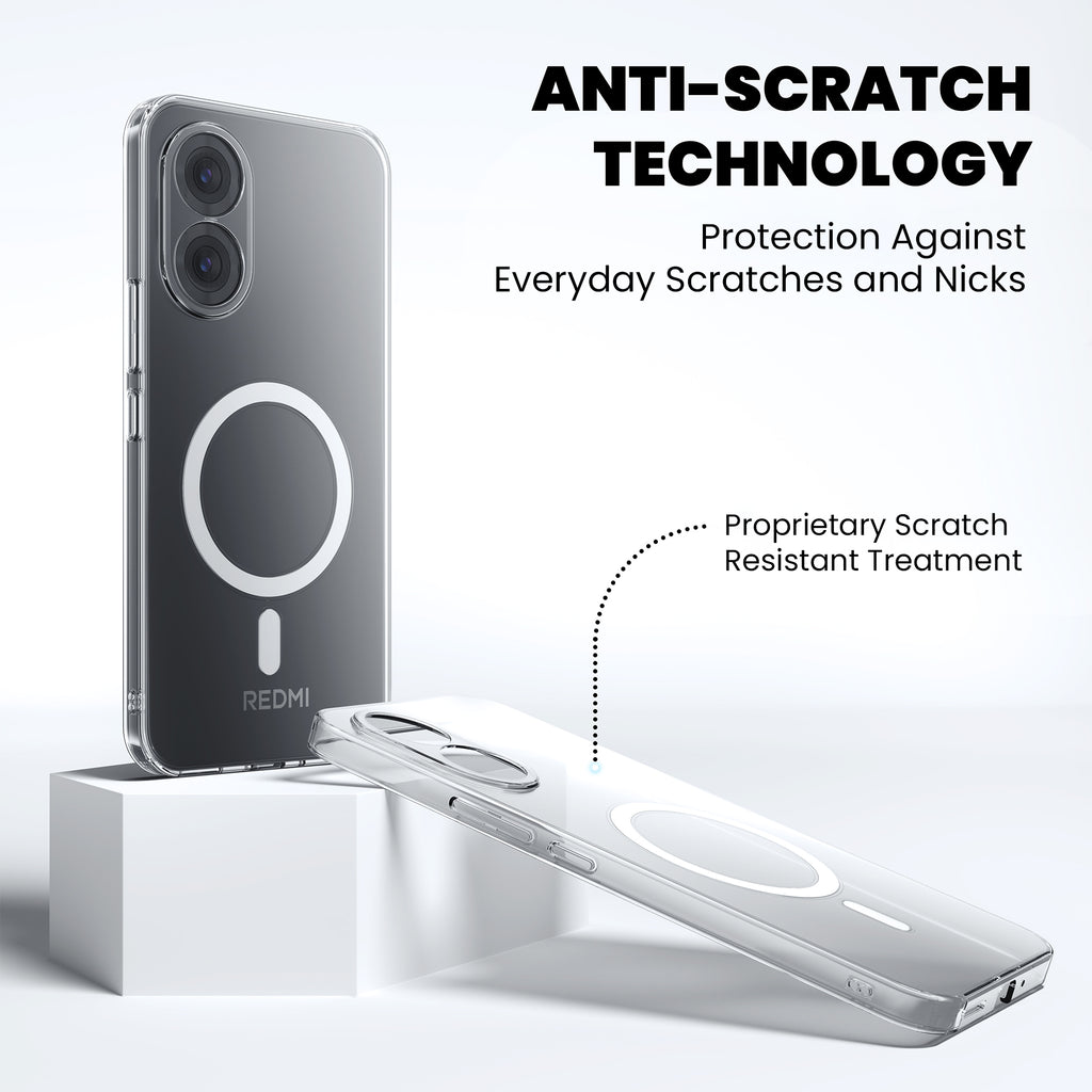 Anti-Yellow Magsafe Clear Case - Redmi A7 Pro 5G