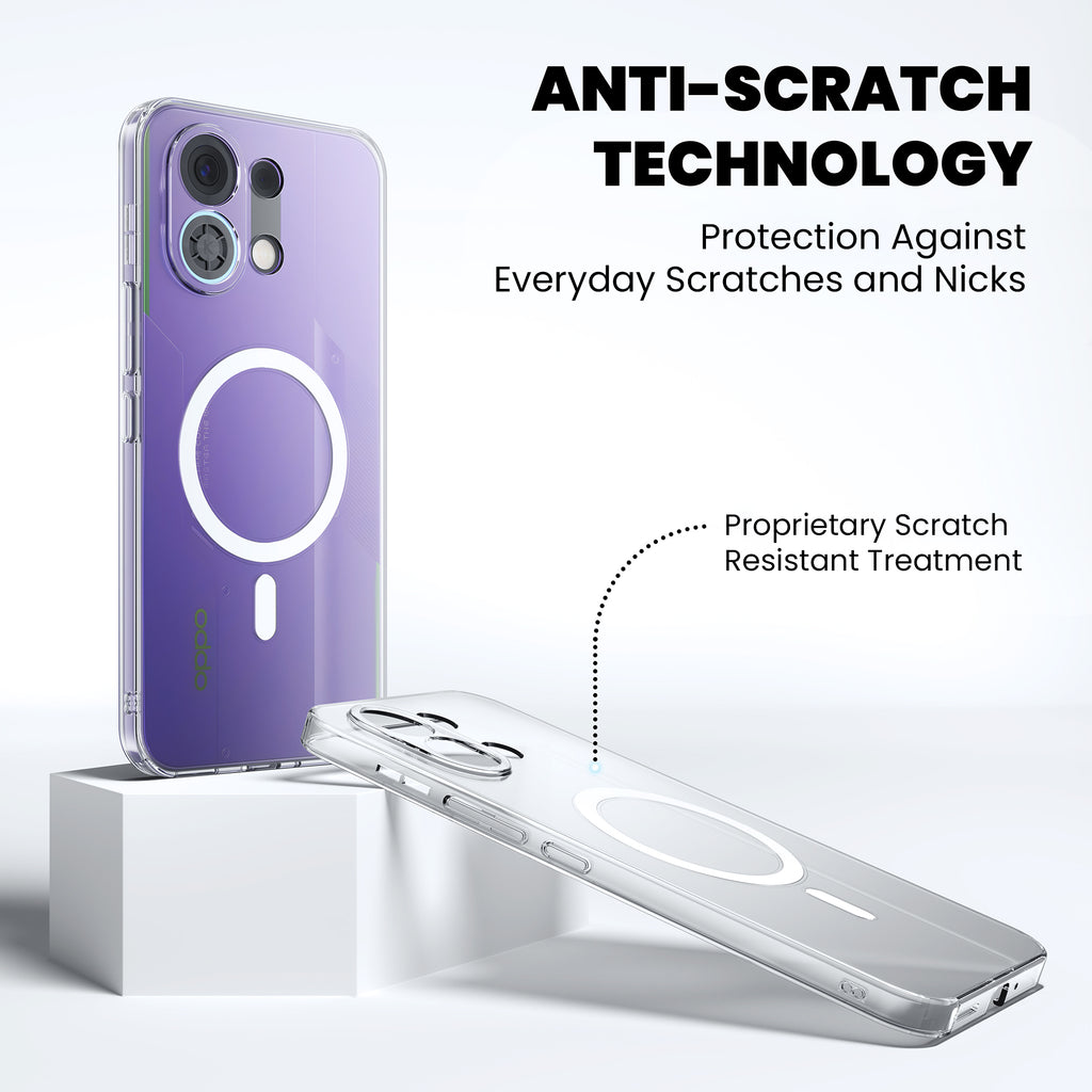 Anti-Yellow Magsafe Clear Case Oppo K Series