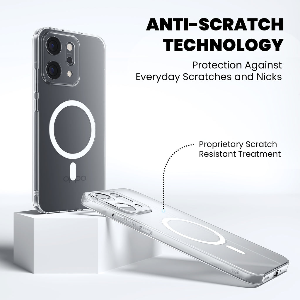 Anti-Yellow Magsafe Clear Case Oppo A Series