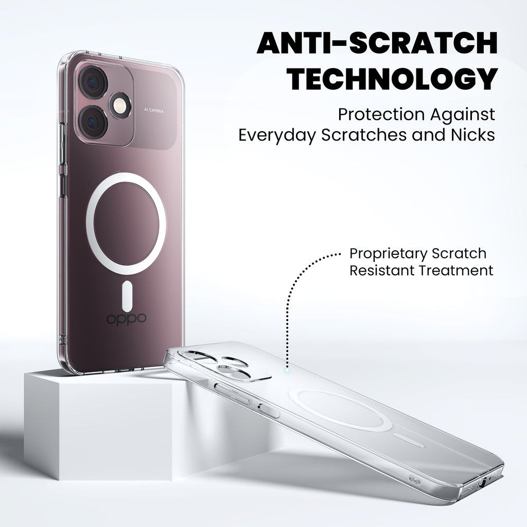 Anti-Yellow Magsafe Clear Case Oppo A Series