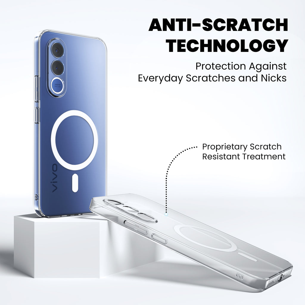 Anti-Yellow Magsafe Clear Case - Vivo V70 FE