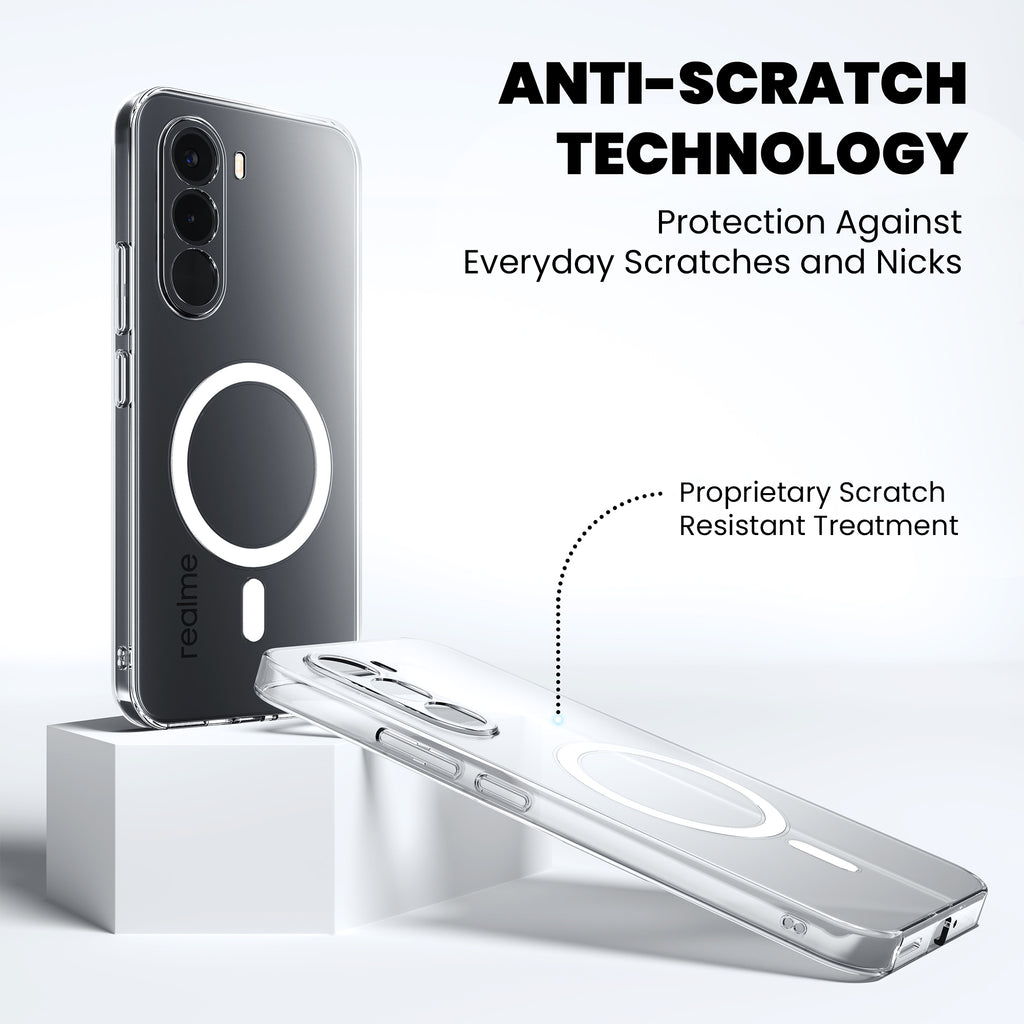 Anti-Yellow Magsafe Clear Case - Realme C67 4G