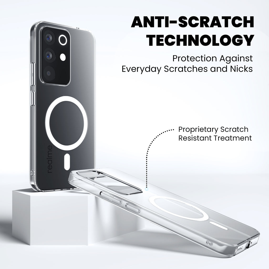 Anti-Yellow Magsafe Clear Case - Realme P3 Lite 5G