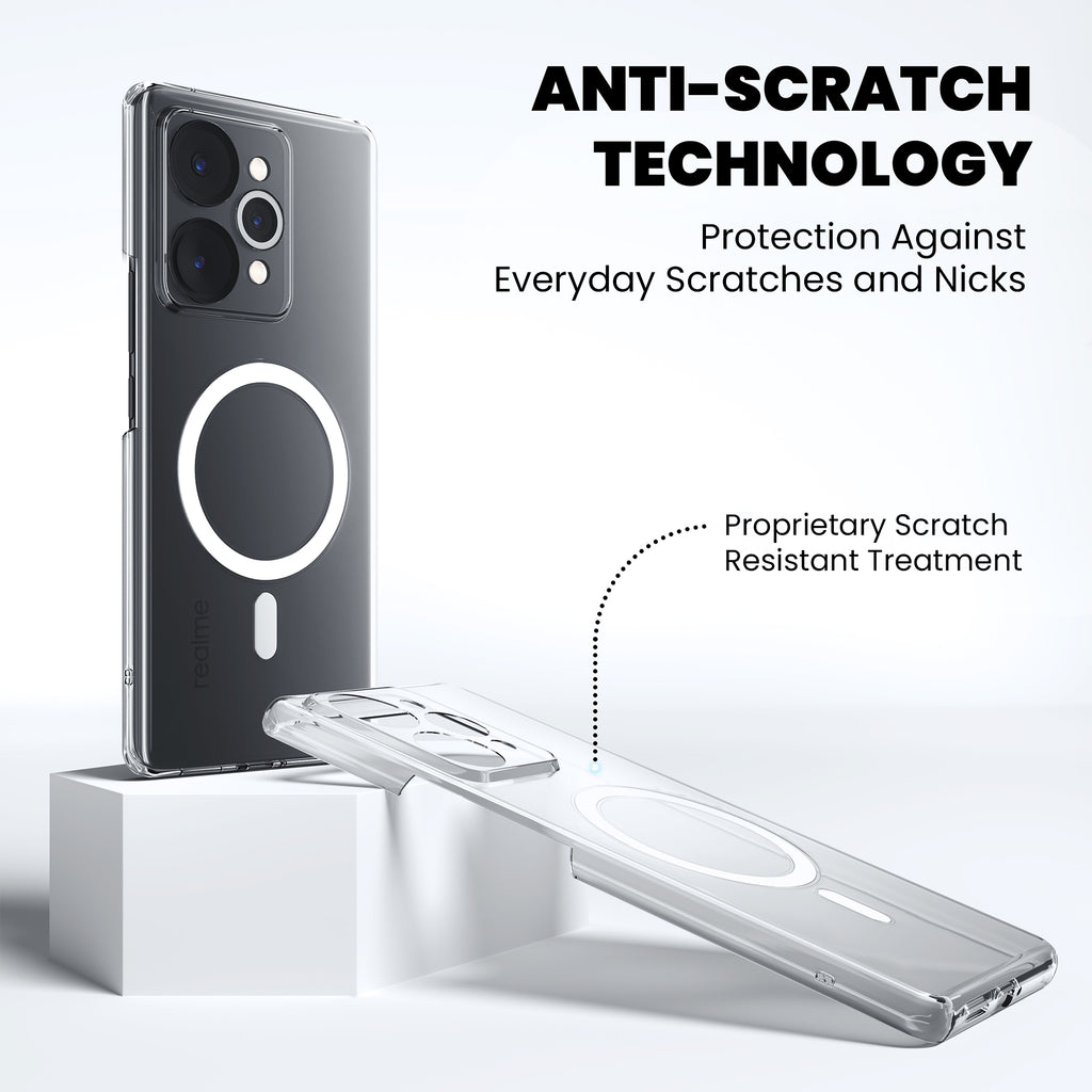 Anti-Yellow Magsafe Clear Case - Realme 10 Pro Plus 5G