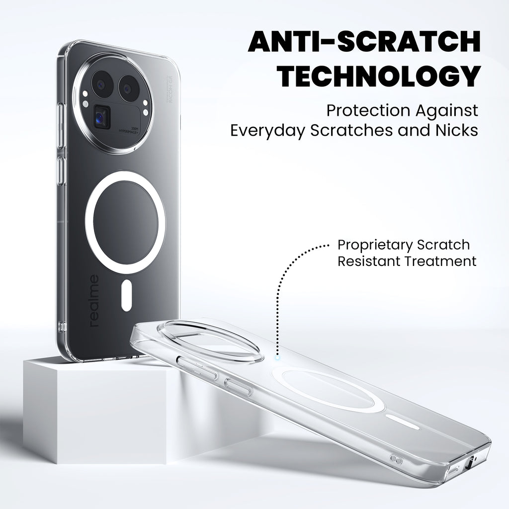 Anti-Yellow Magsafe Clear Case - Realme 12x 5G