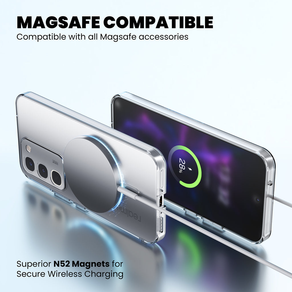 Anti-Yellow Magsafe Clear Case - Realme P4R 5G