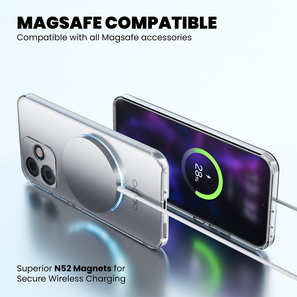 Anti-Yellow Magsafe Clear Case Oppo A Series