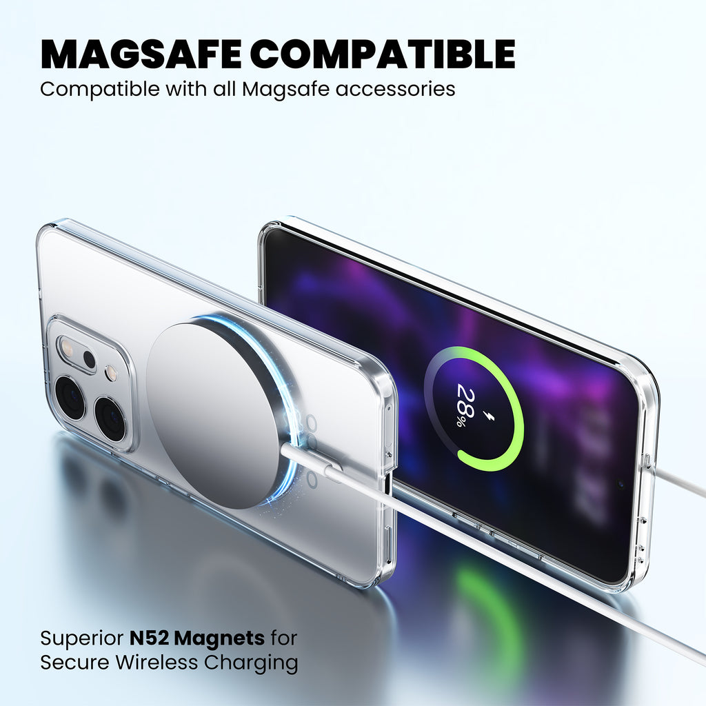 Anti-Yellow Magsafe Clear Case Oppo A Series