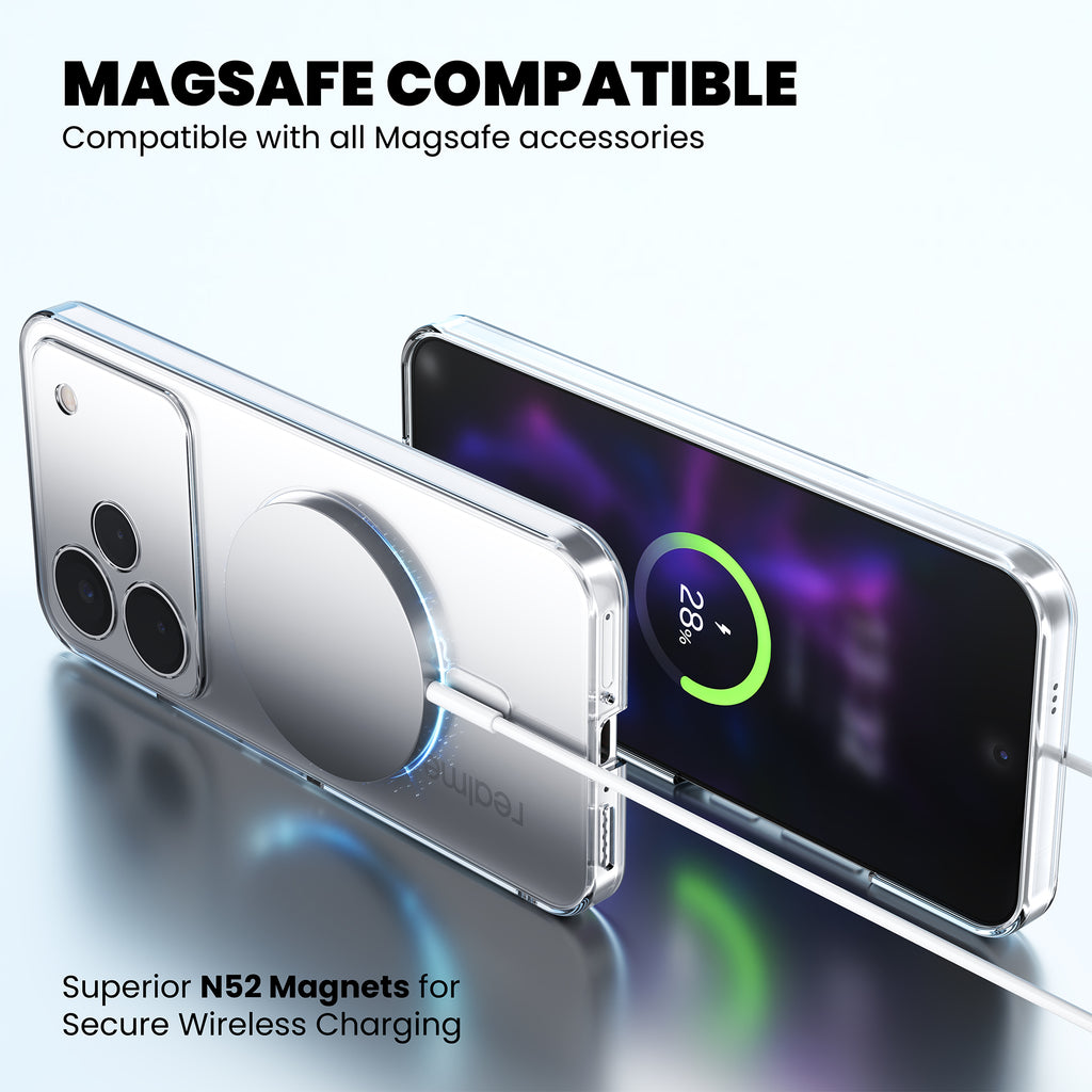 Anti-Yellow Magsafe Clear Case - Realme P4 Pro 5G