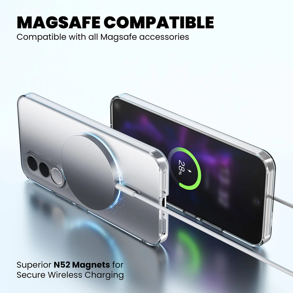 Anti-Yellow Magsafe Clear Case - Vivo T5 5G