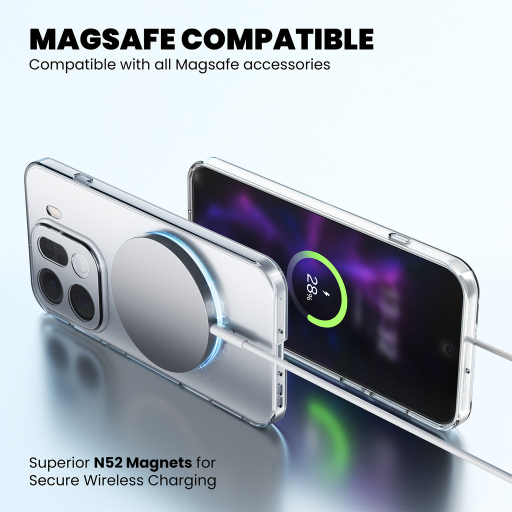 Anti-Yellow Magsafe Clear Case Oppo X Series