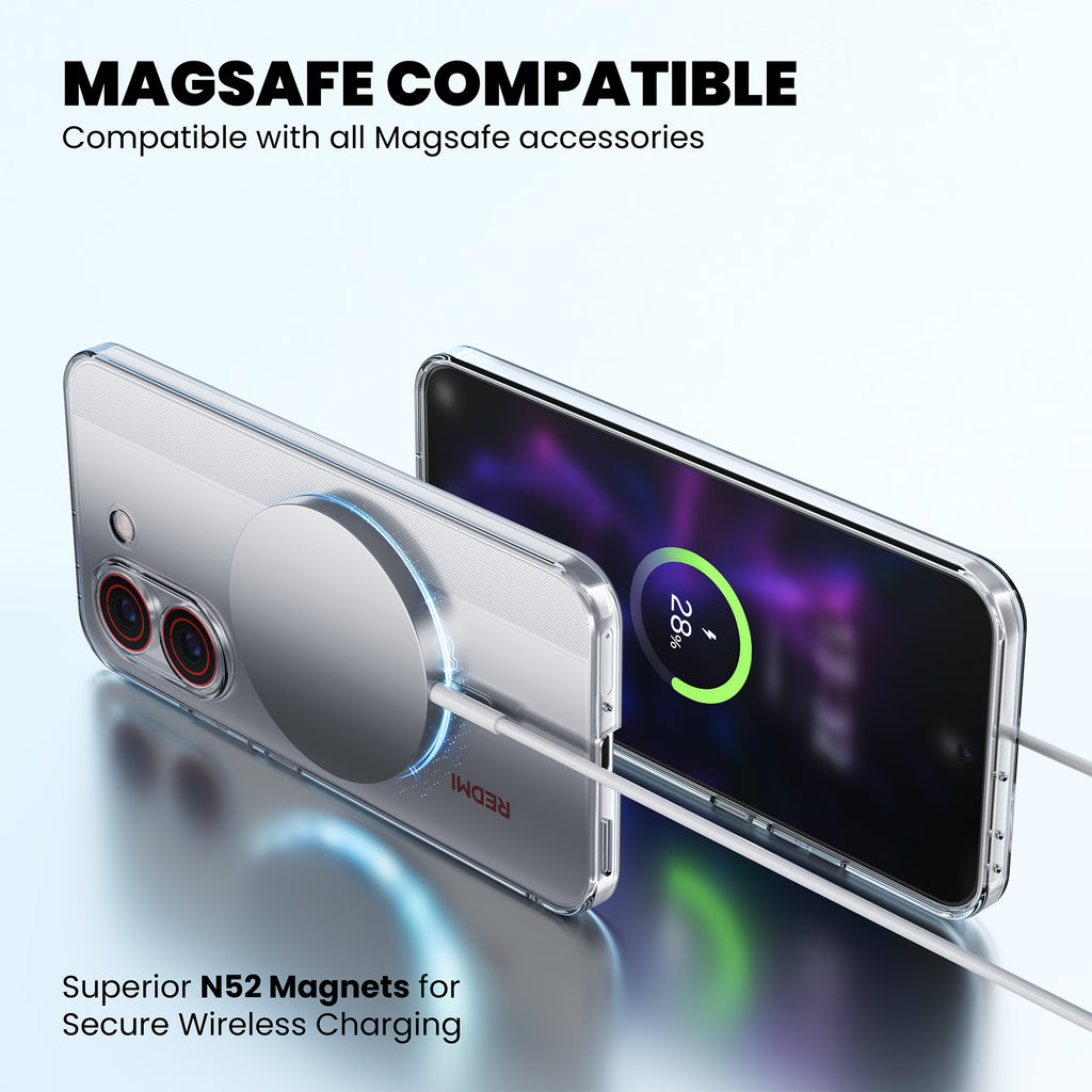 Anti-Yellow Magsafe Clear Case - Redmi Turbo 5