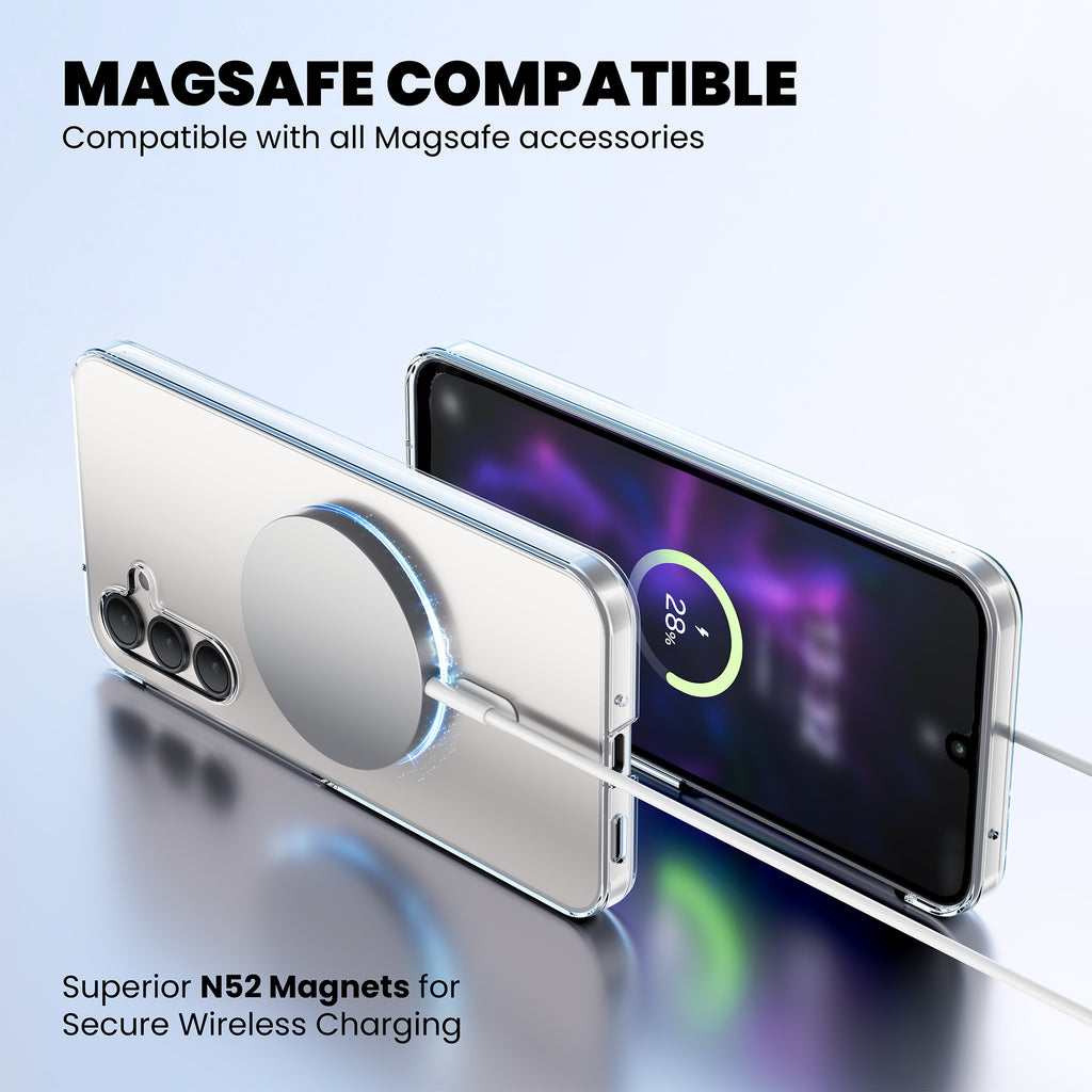 Anti-Yellow Magsafe Clear Case Samsung F Series
