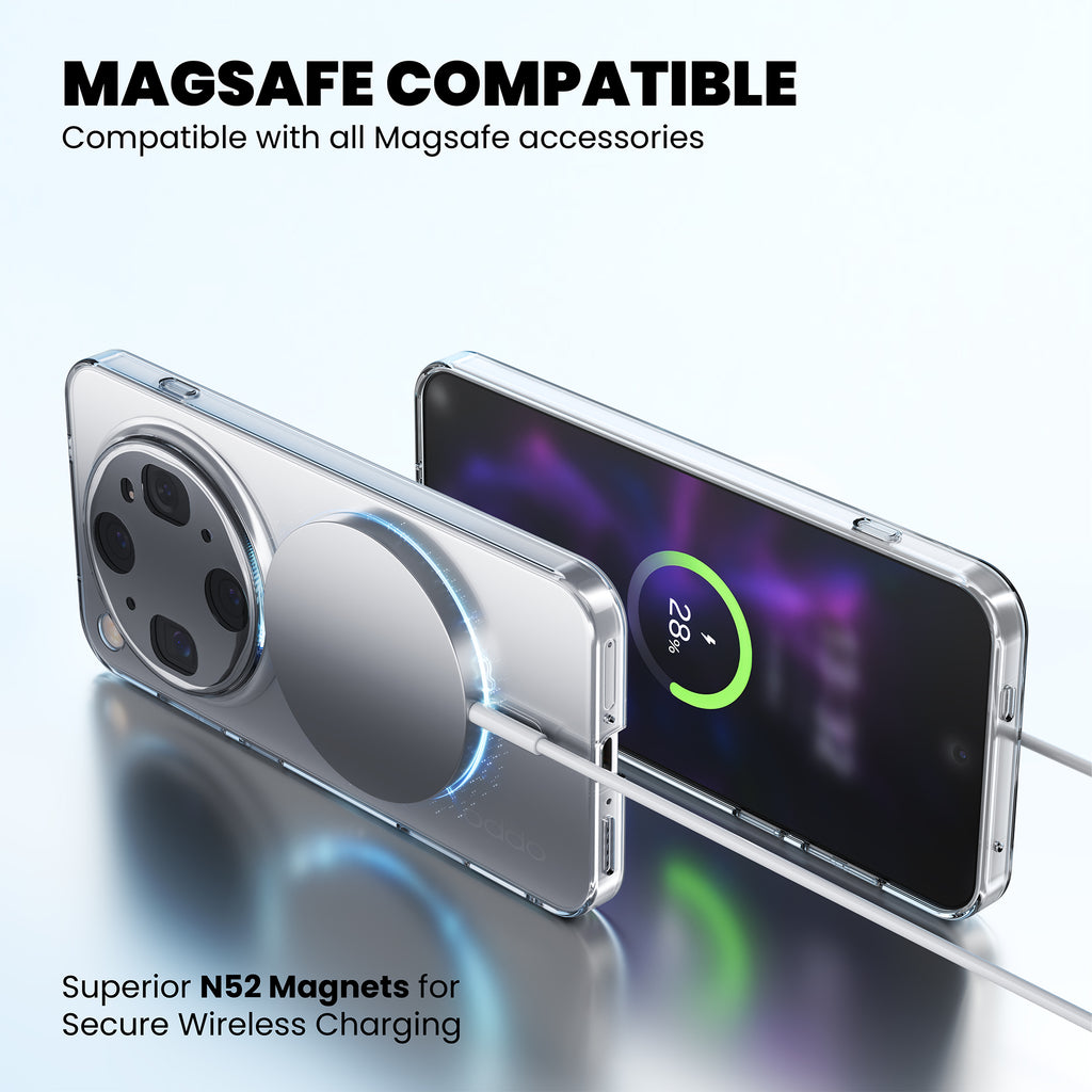 Anti-Yellow Magsafe Clear Case Oppo X Series