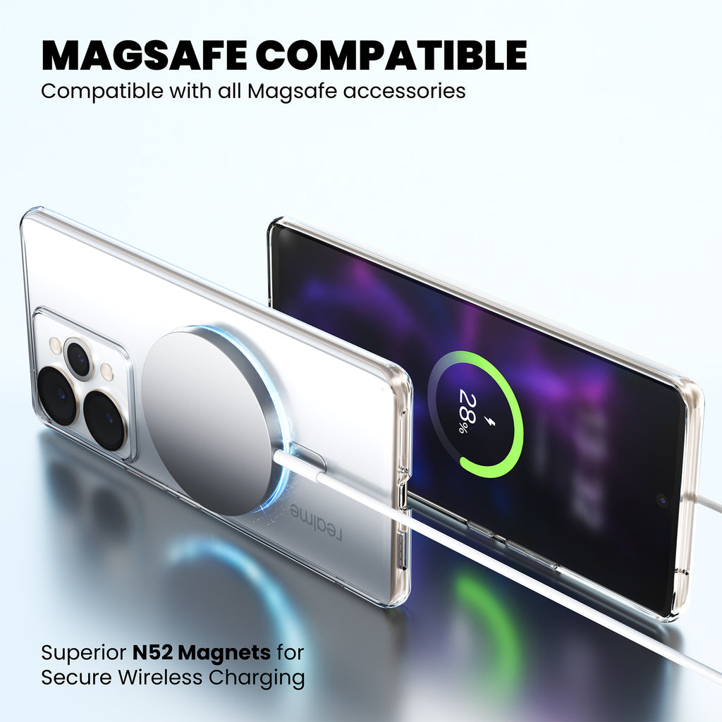 Anti-Yellow Magsafe Clear Case - Realme Narzo N63