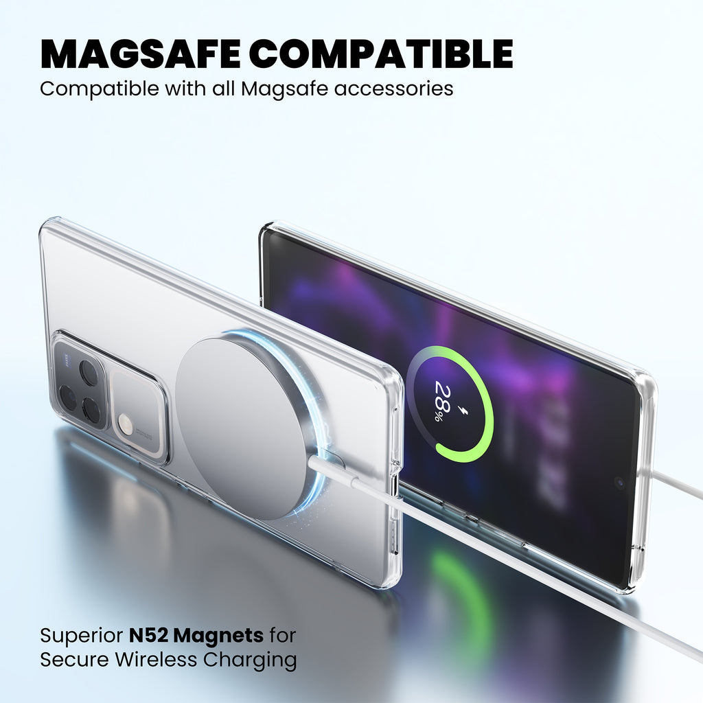 Anti-Yellow Magsafe Clear Case - Vivo Y75 5G