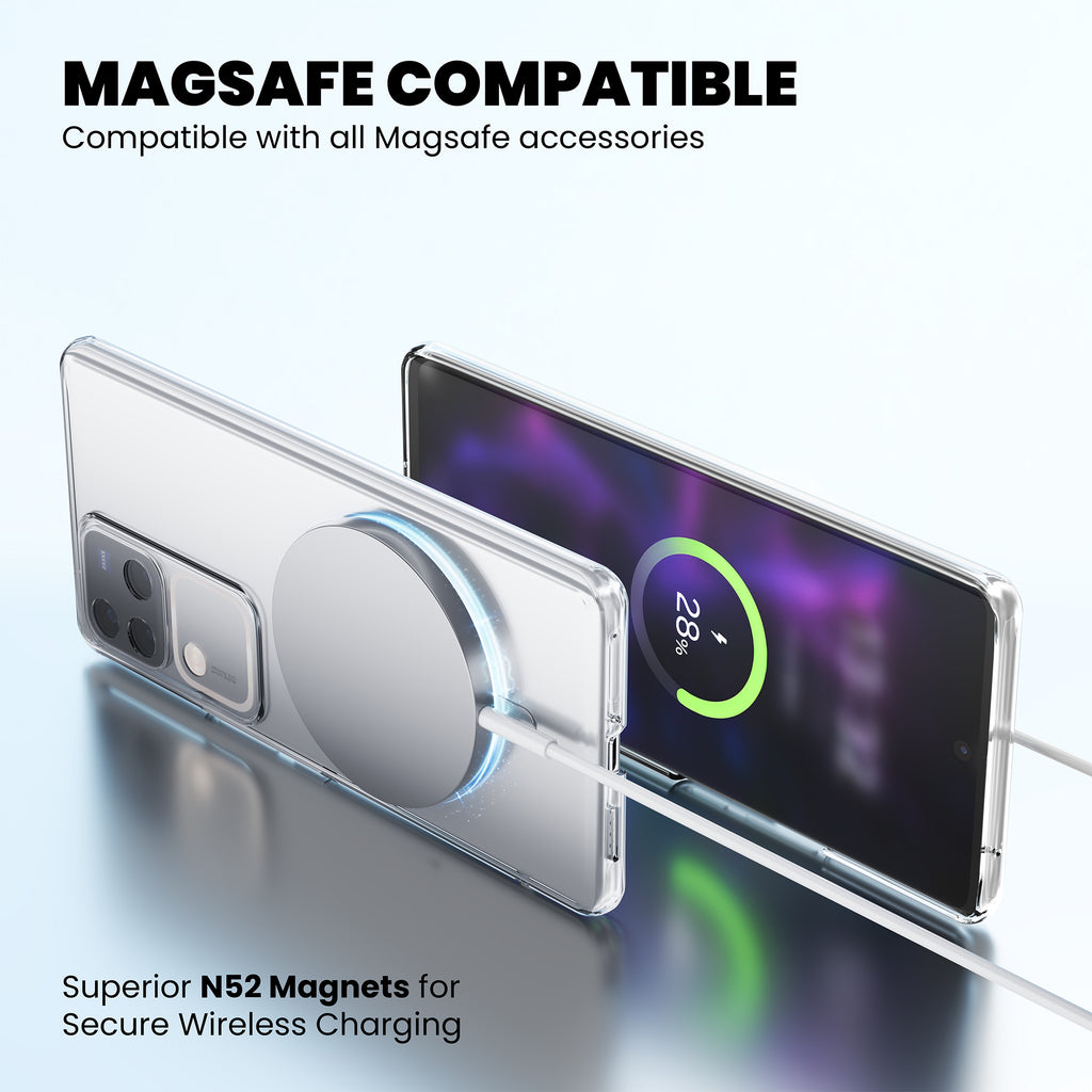 Anti-Yellow Magsafe Clear Case - Vivo V30 Pro