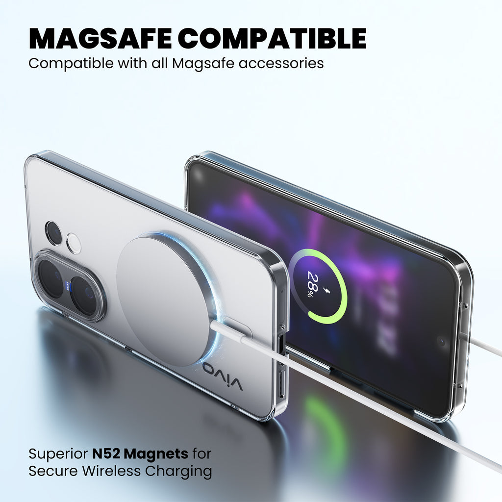 Anti-Yellow Magsafe Clear Case - Vivo V17 Pro