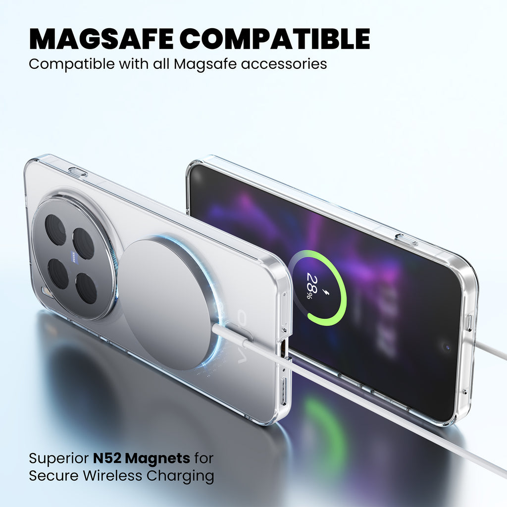 Anti-Yellow Magsafe Clear Case - Vivo Y58 5G
