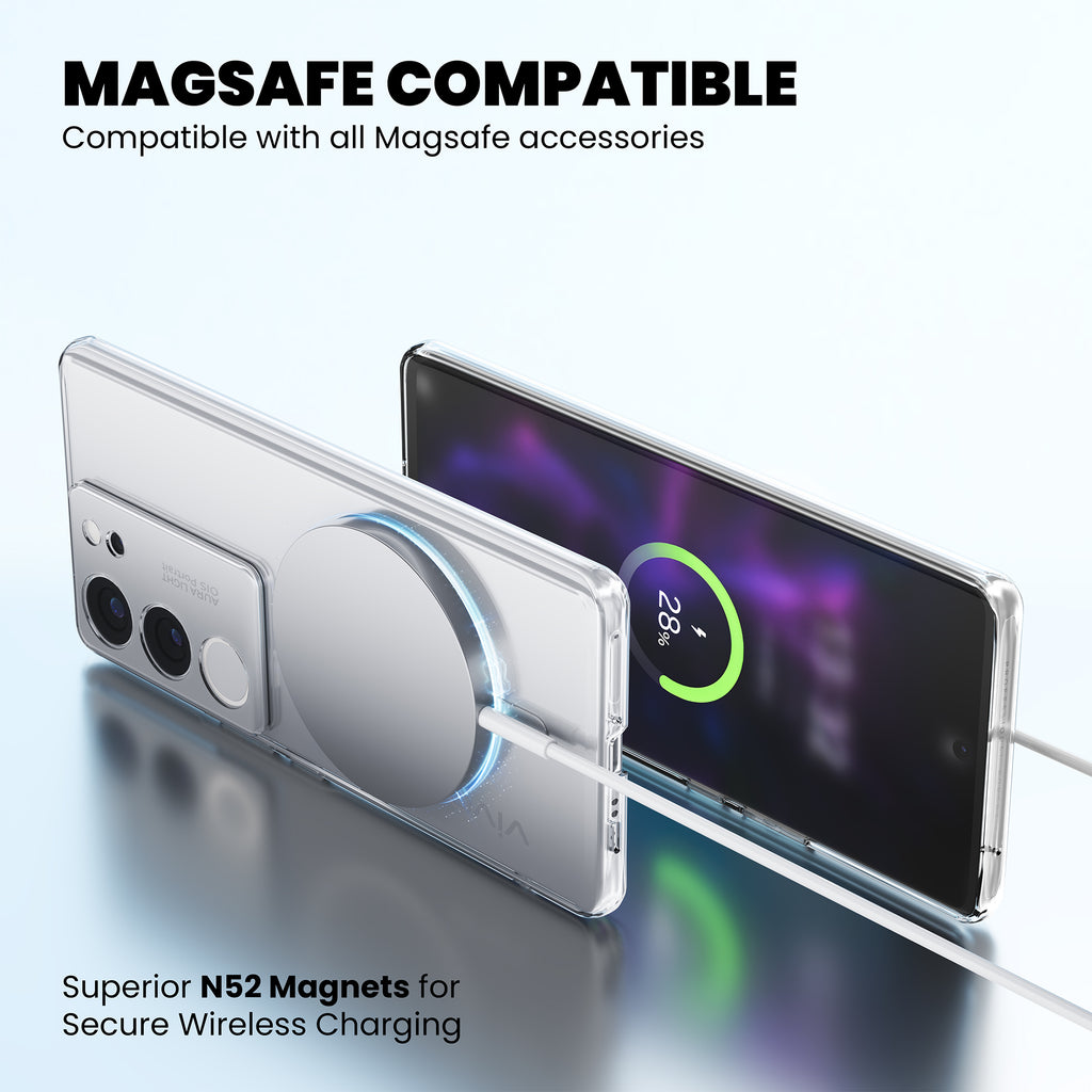 Anti-Yellow Magsafe Clear Case - Vivo Y300 Plus 5G