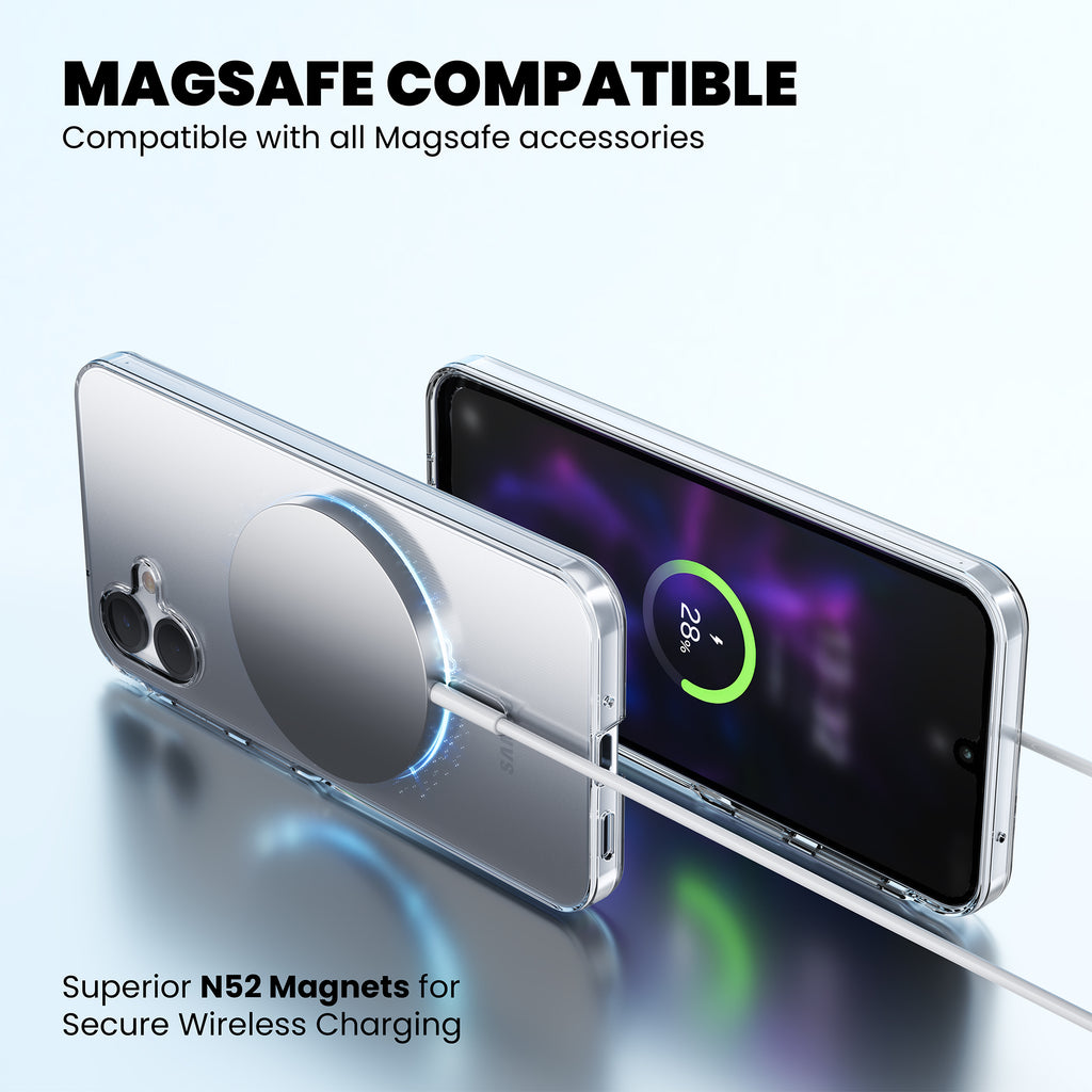 Anti-Yellow Magsafe Clear Case Samsung F Series