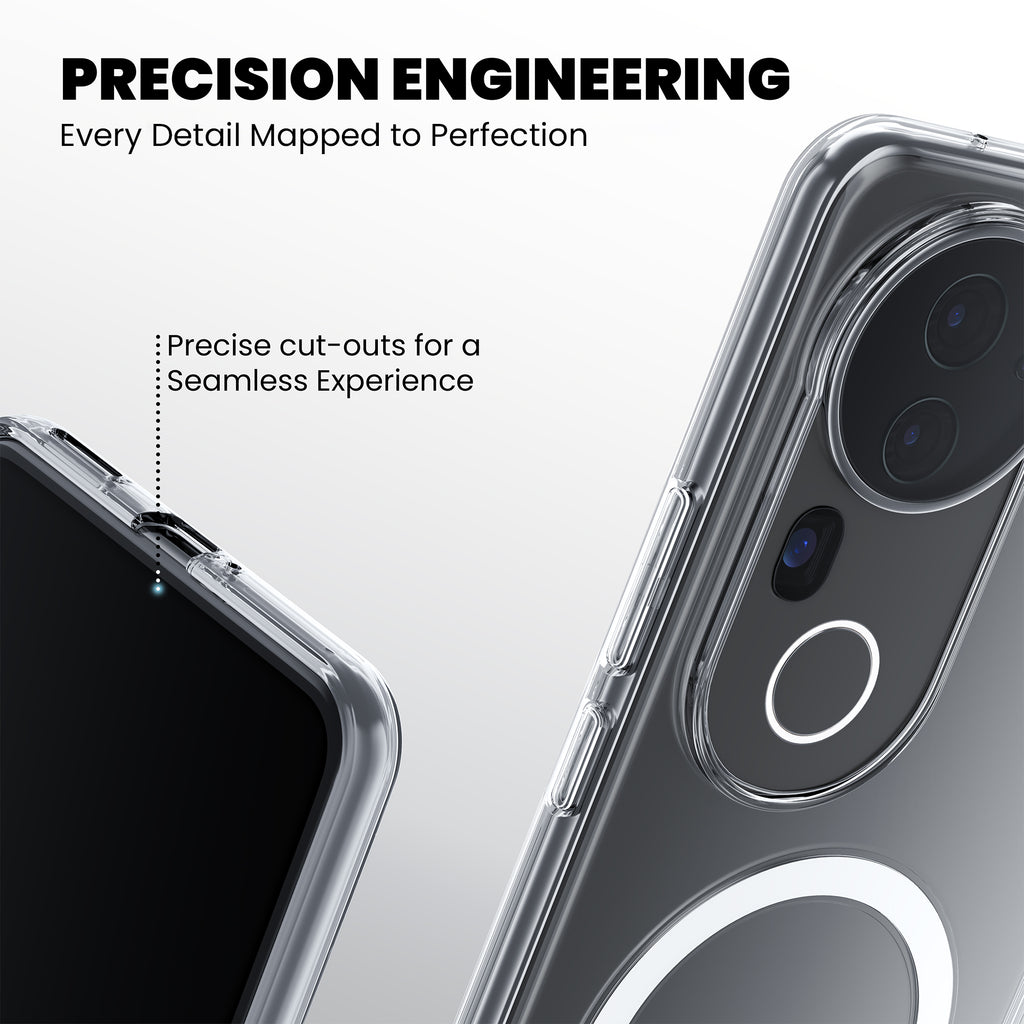 Anti-Yellow Magsafe Clear Case - Vivo V40e 5G