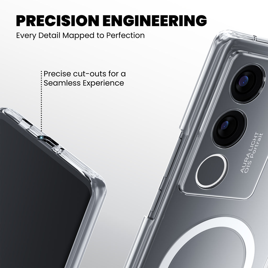 Anti-Yellow Magsafe Clear Case - Vivo V25 Pro