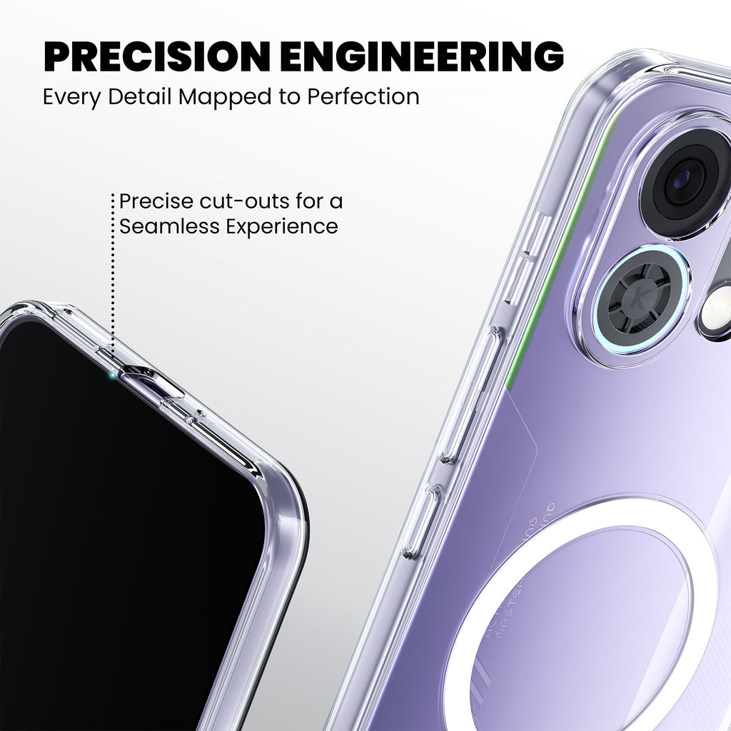 Anti-Yellow Magsafe Clear Case Oppo K Series