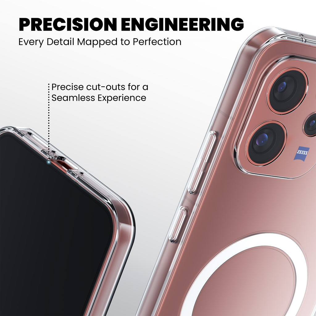 Anti-Yellow Magsafe Clear Case - Vivo V70 Elite